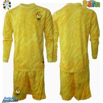 Frankrike Keeper Hjemmedraktsett Barn EM 2024 Langermet (+ Korte bukser)